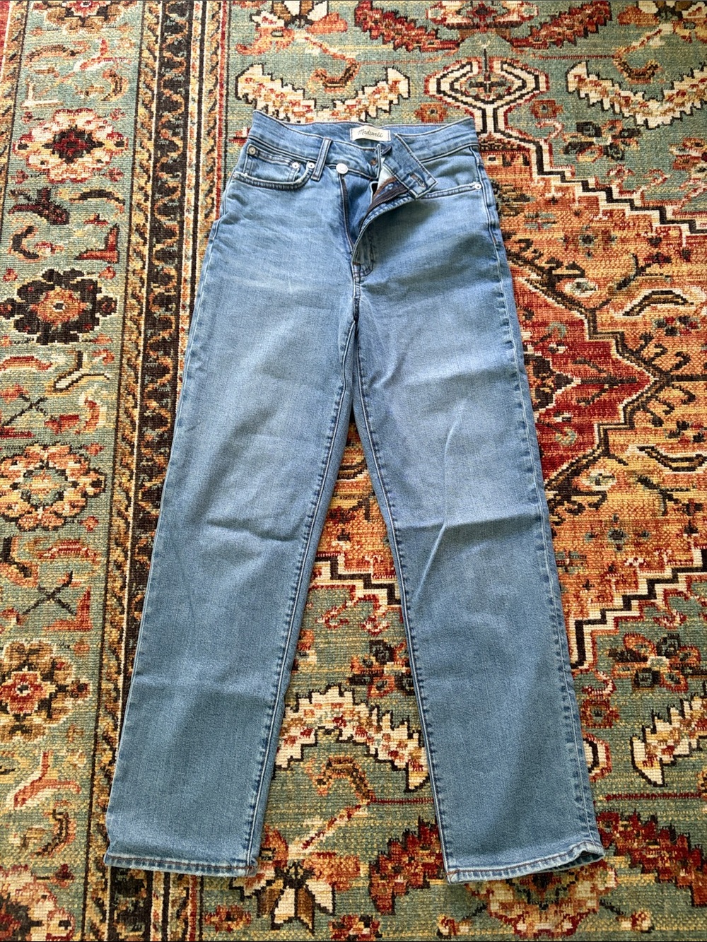 Madewell Straight Leg Light Blue Jeans